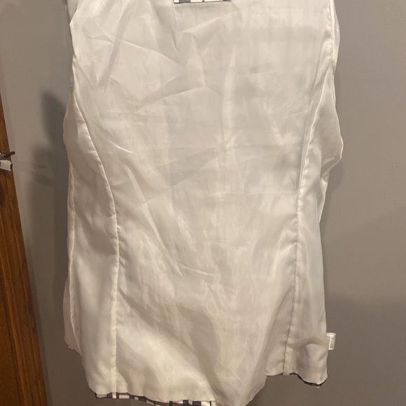 Black & White Plaid Rain Coat - Picture 5 of 6